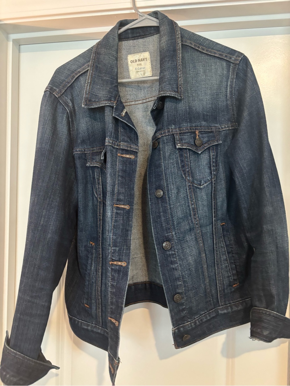 Old Navy Indigo Blue Denim Trucker Jacket